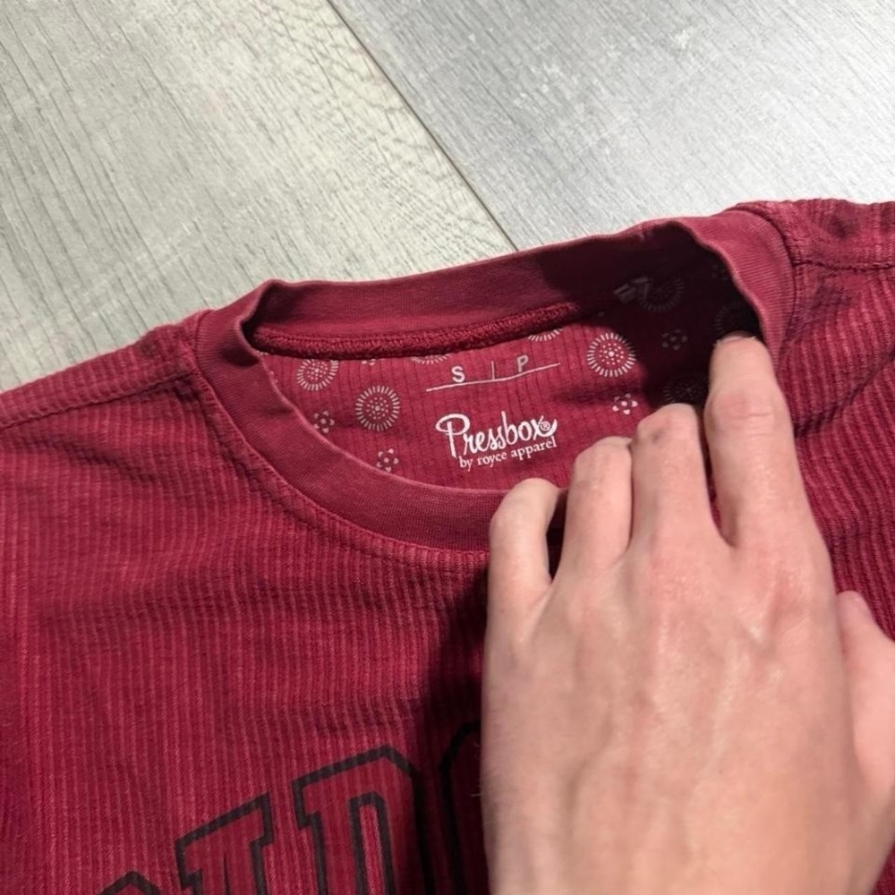 Vintage 2000z striped soft Carolina college long sleeve sleeve holes shirt - Picture 3 of 5